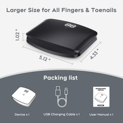 ZZP Nail Fungus Light Device portable size photo for easy at-home use anywhere.
