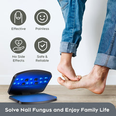 ZZP Nail Fungus Light Device switch-on view highlights easy activation for home use.
