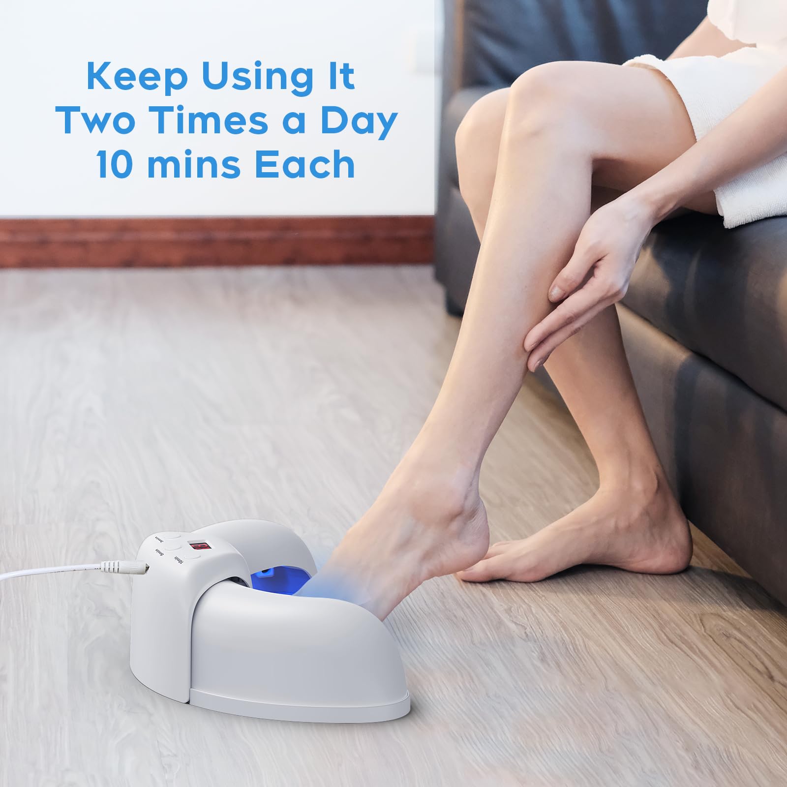 ZZP New Nail Fungus Device home-use scene for at-home care.